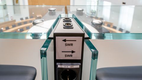 Fokus auf die technische Ausstattung der Presseplätze