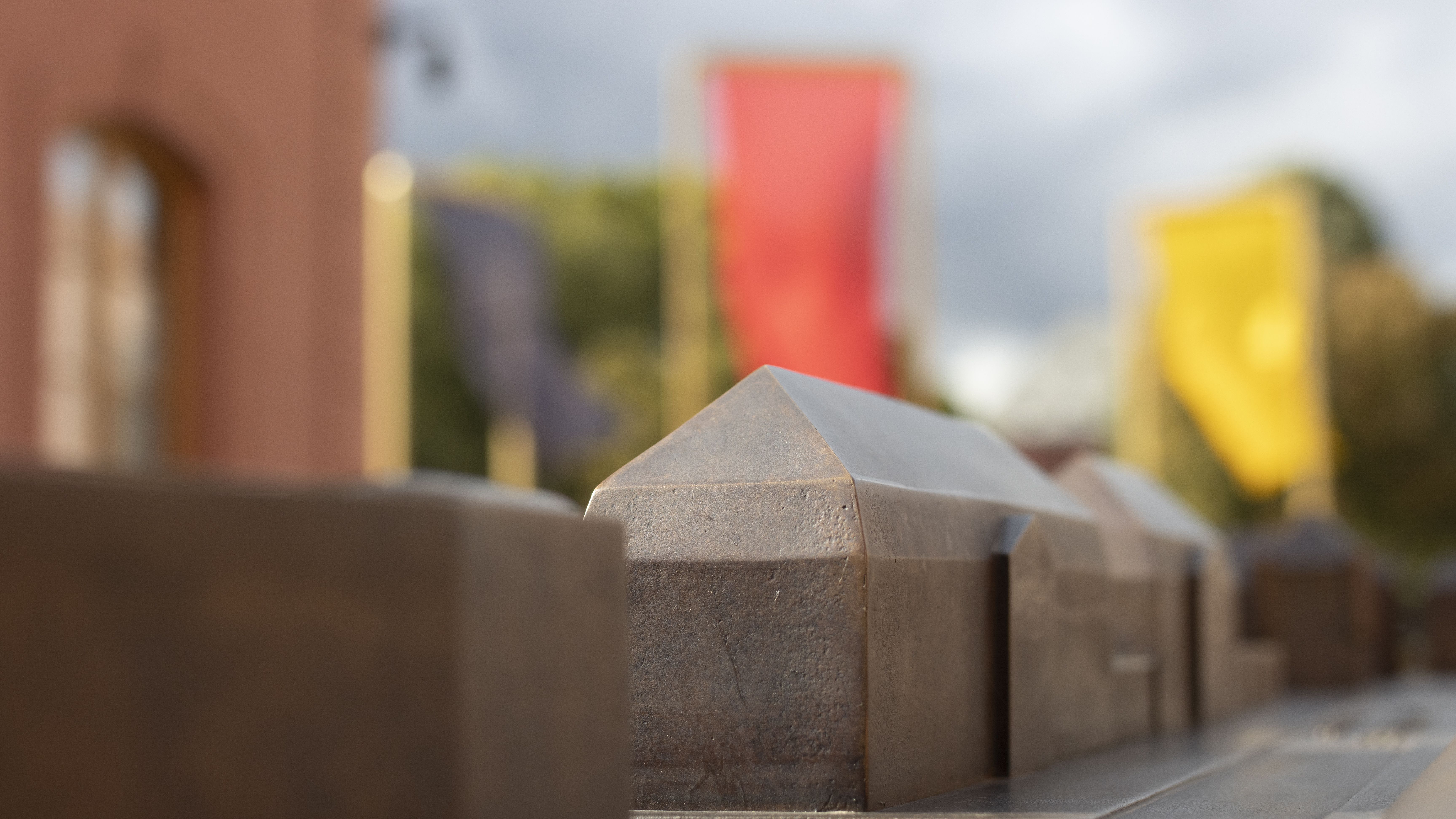 3-D Karte des Deutschhauses vor dem Deutschhaus