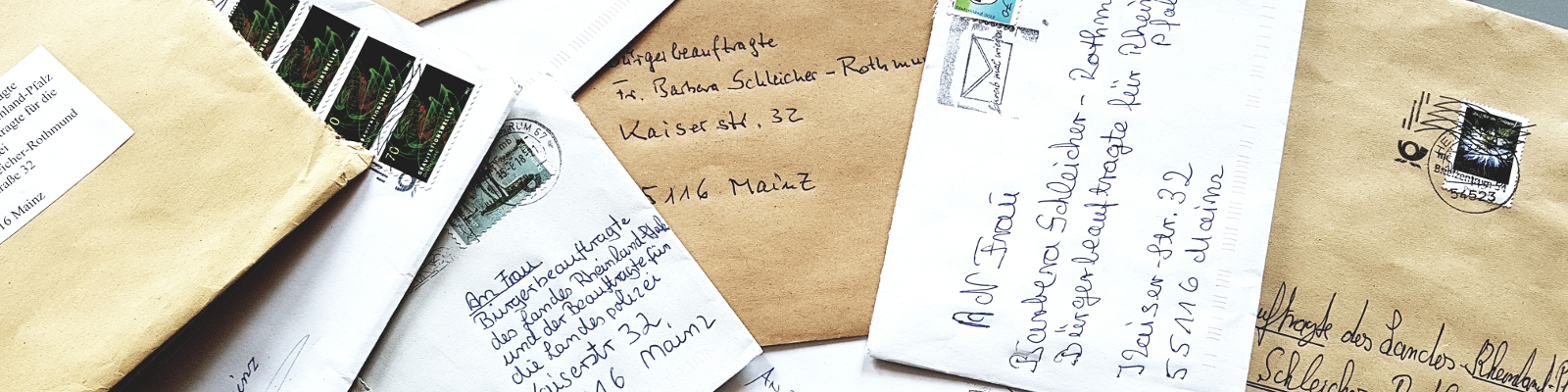 Briefe an die Bürgerbeauftragte