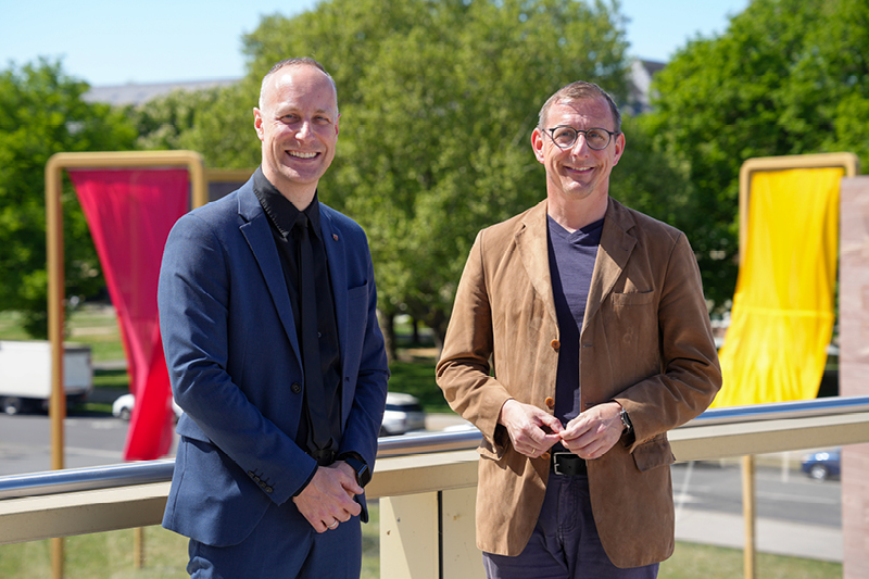 Der Vorsitzende Gregory Scholz mit dem stellvertretenden Vorsitzenden Thomas Barth 