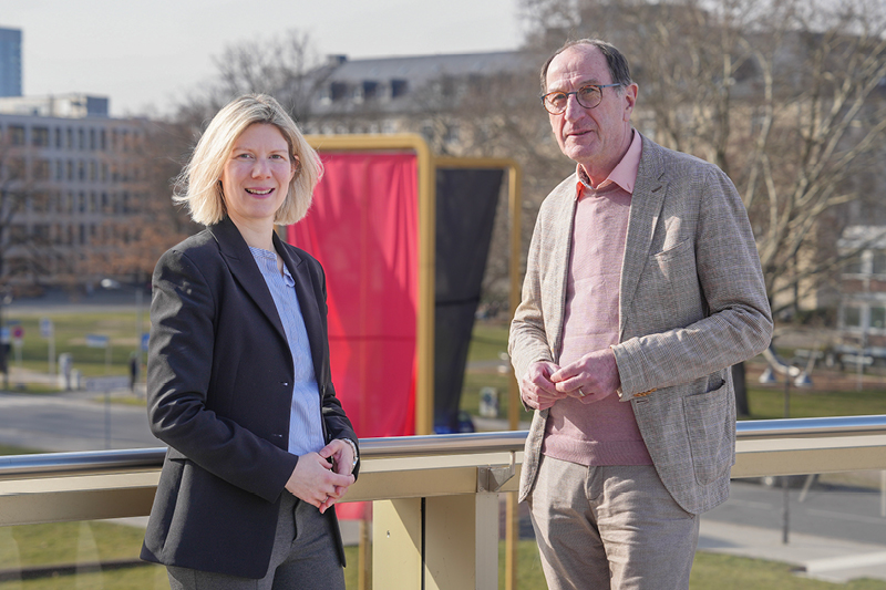 Der Vorsitzende Lothar Rommelfanger mit der stellvertretenden Vorsitzenden Jennifer Groß 
