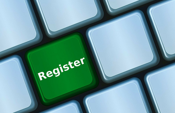 Symbolbild: Tastatur, auf einer Taste steht "Register"
