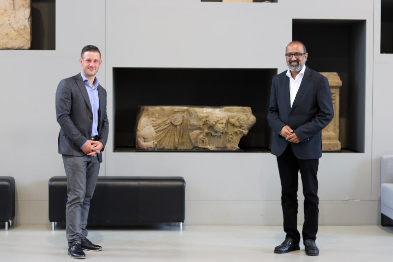 Der Vorsitzende des Ausschusses für Gesundheit Josef Winkler (rechts) und der stellvertretende Vorsitzende Steven Wink (links);