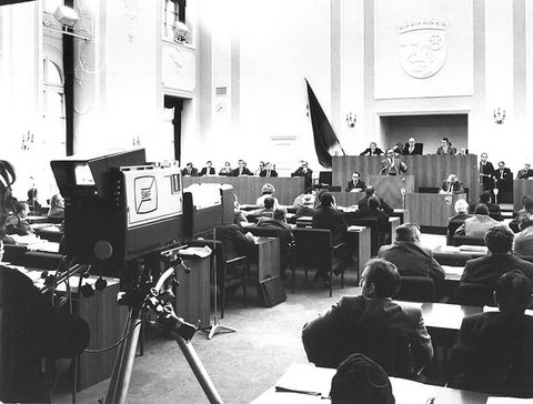 csm plenarsaal 1970er jahre klaus benz
